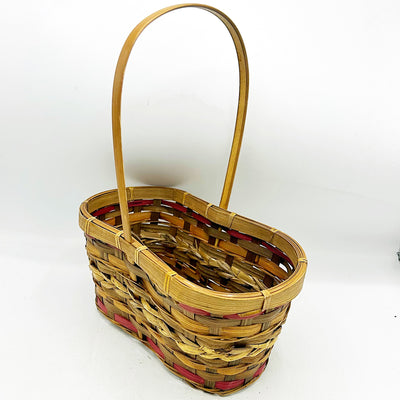 ⚡LABOR DAY WEEKEND Double Section Wicker Basket with Handle