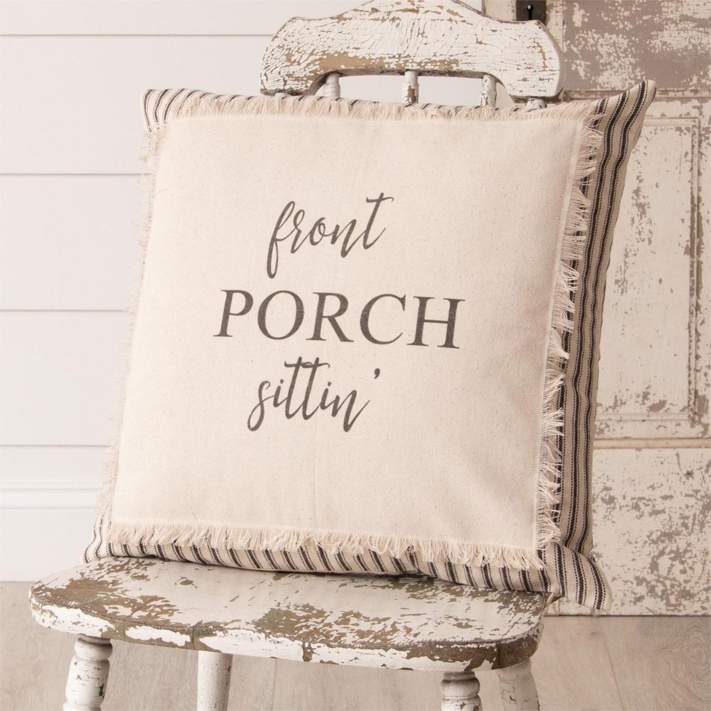 Front Porch Sittin' 18" Accent Pillow