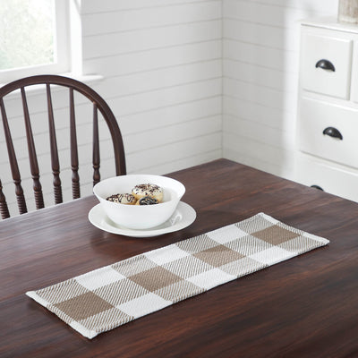 Annie Buffalo Check Portabella 24" Table Runner