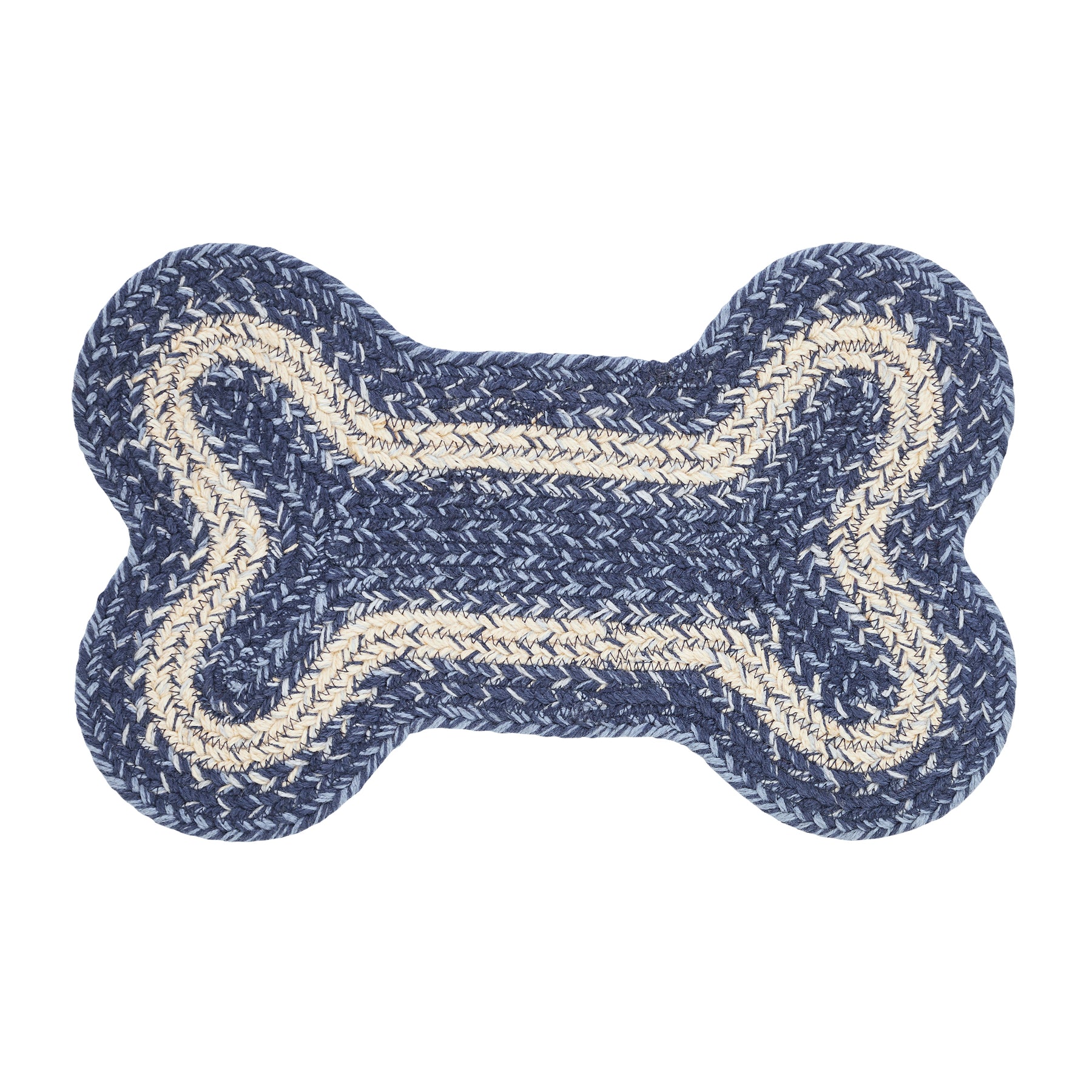 Dog Bone Rope Rug Great Falls Blue Indoor/Outdoor Small Dog Bone Rug – Blueberry Lane Shop