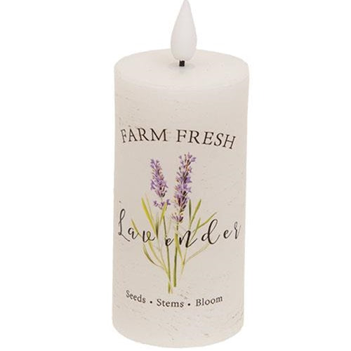 Farm Fresh Lavender LED Votive Candle 2" x 4"