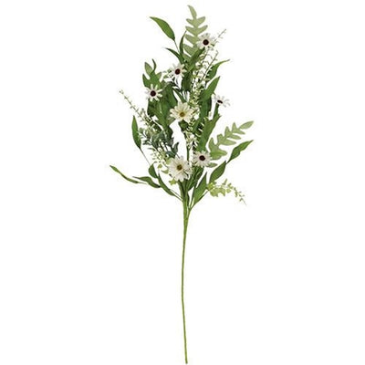 Cape Daisy Astilbe and Herb 32" Faux Floral Spray