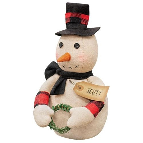 Scott the Snowman 9" Fabric Doll Figure