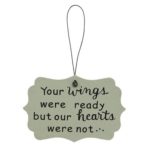 Set of 3 Forvever In Our Hearts Memory Messages Ornaments