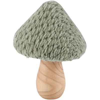 Set of 2 Knitted Mushrooms Sitter Figures