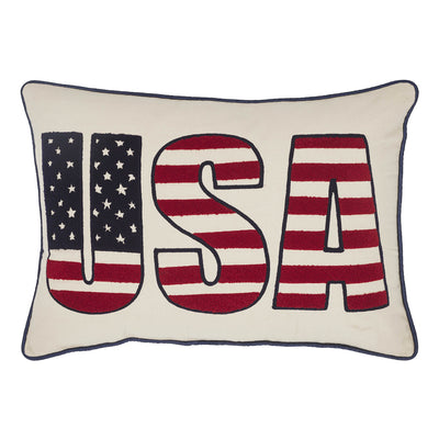 USA Flag Pillow 14" x 20"