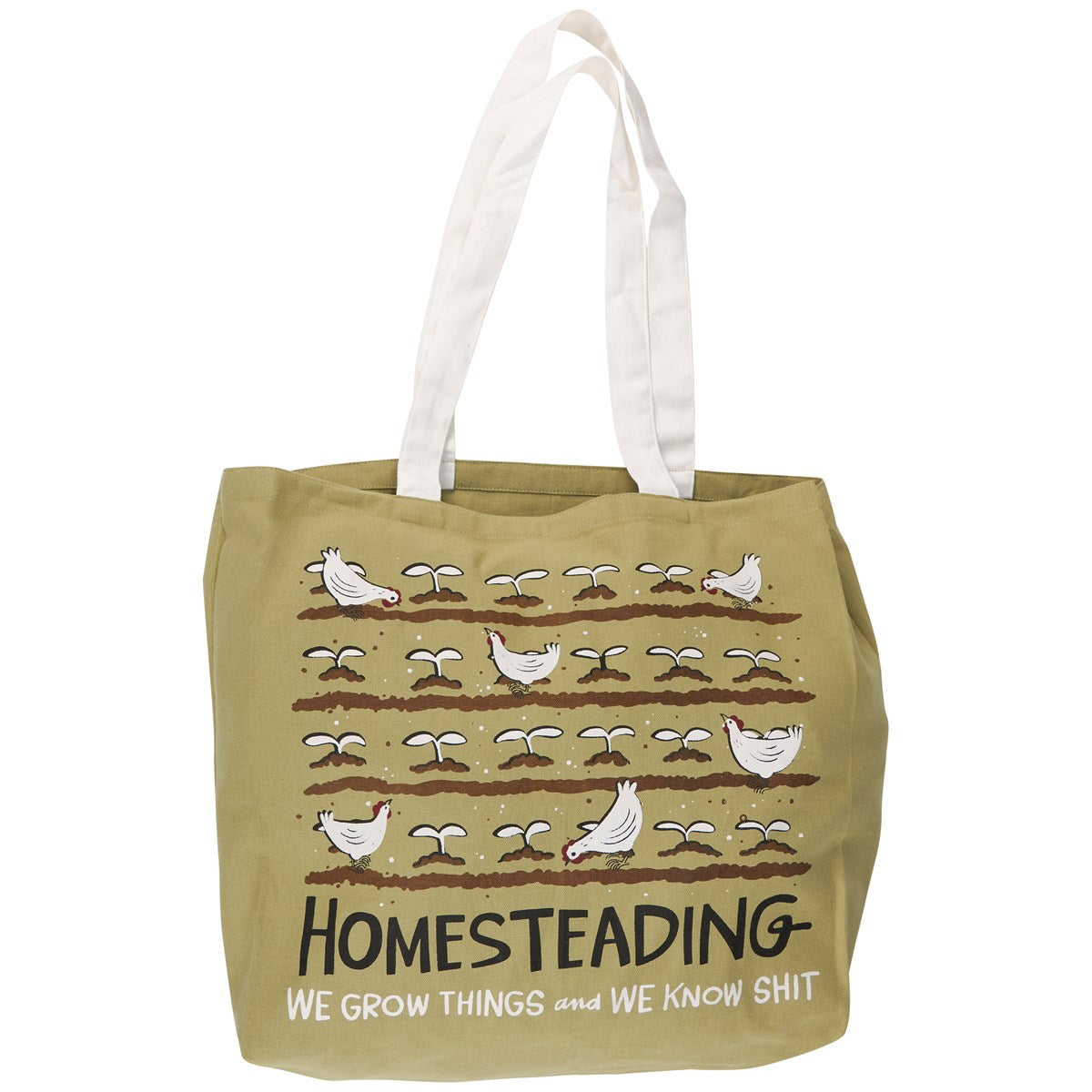 💙 Homesteading We Grow Things and Know Sh*$ Tote Bag