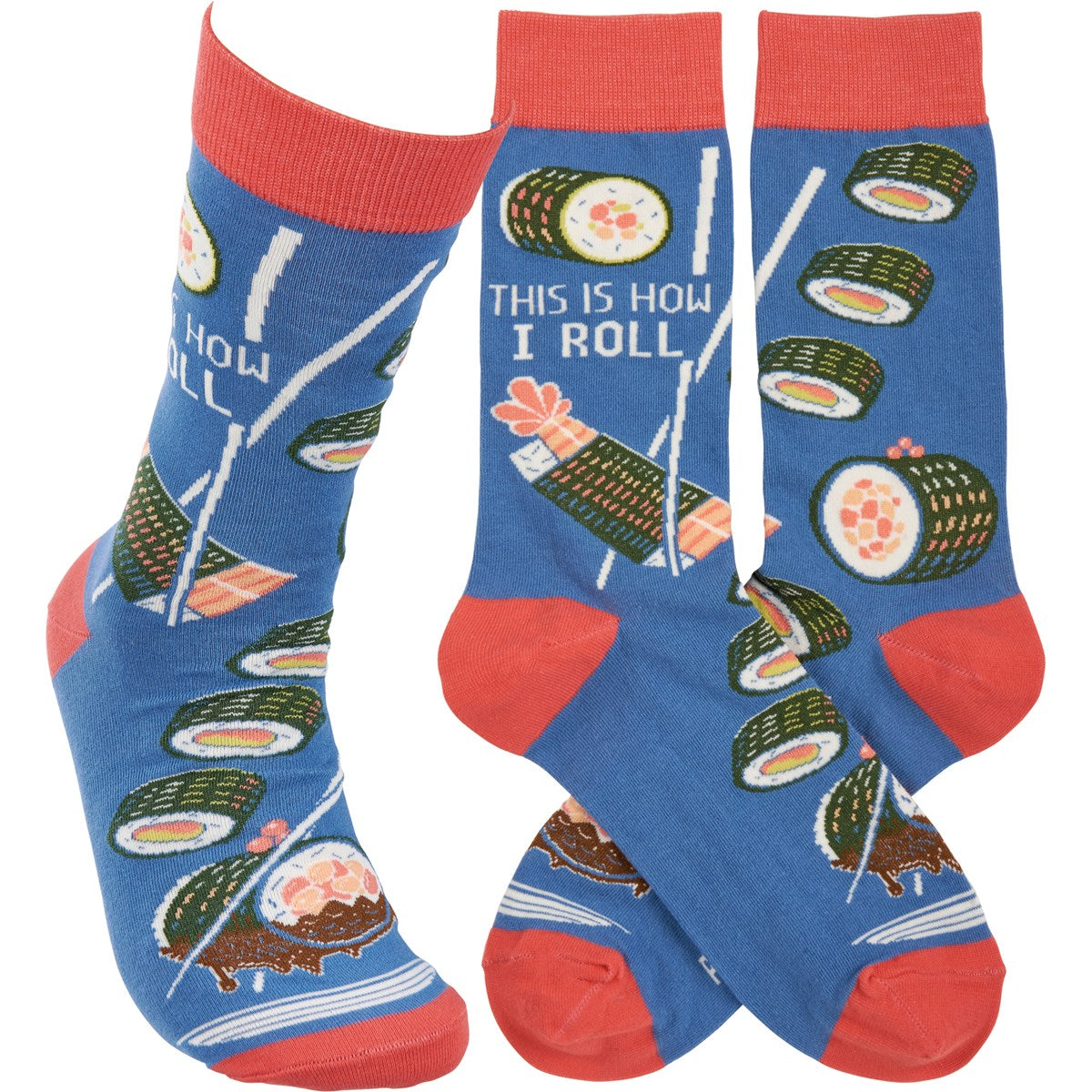 This Is How I Roll Sushi Novelty Fun Socks