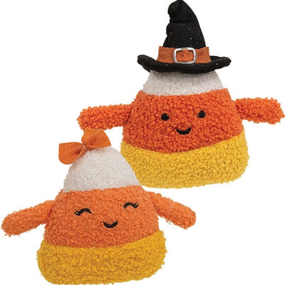 Mr and Mrs Candy Corn Plush Sitters
