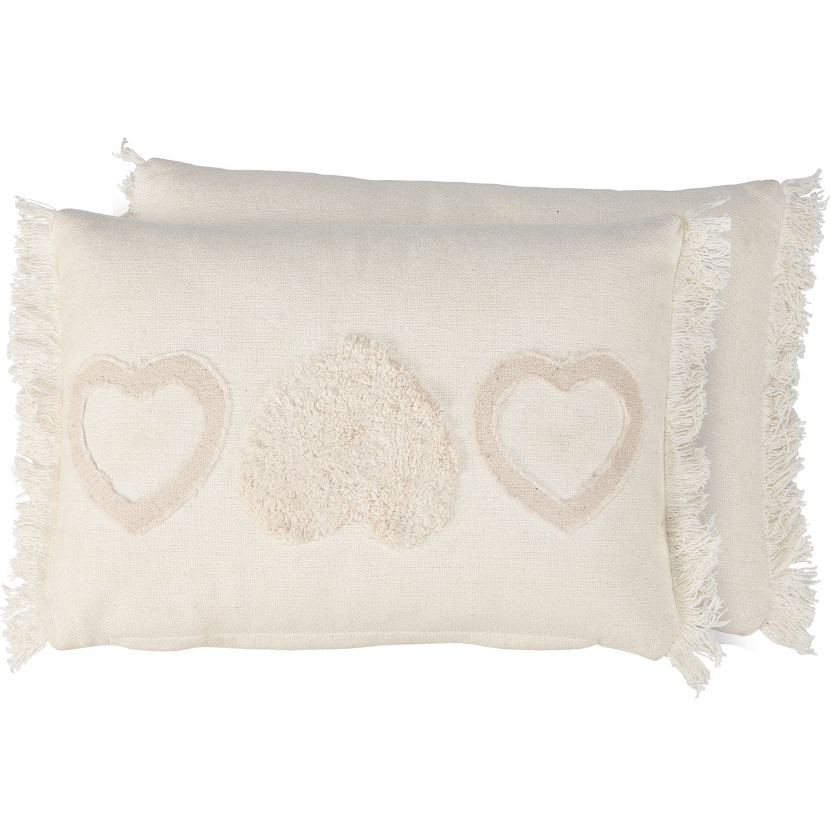 Textured Heart Accent Pillow 10" x 15"