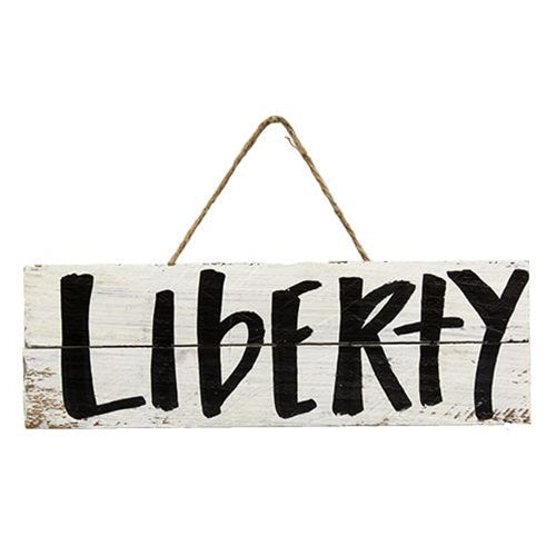 Set of 3 Americana USA 1776 Liberty Lath Hanging Signs