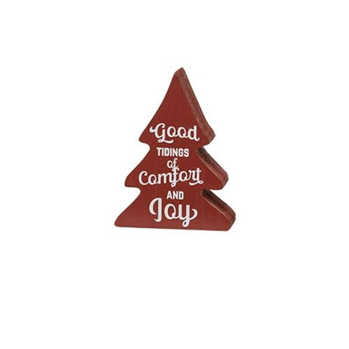 Set of 3 Christmas Carol Wooden Tree Sitters