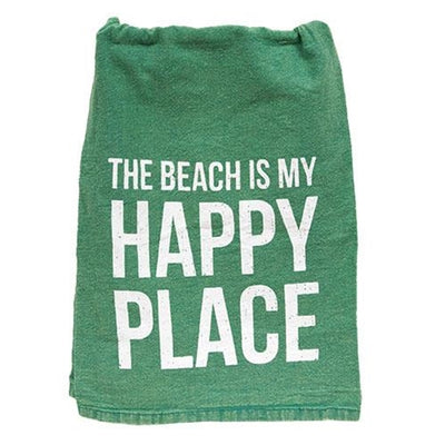 The Beach is my Happy Place Dish Towel
