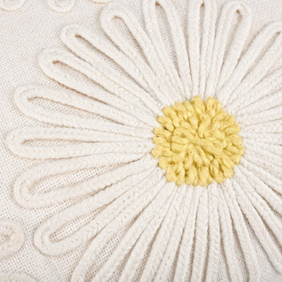Crochet Daisies 16" Accent Pillow