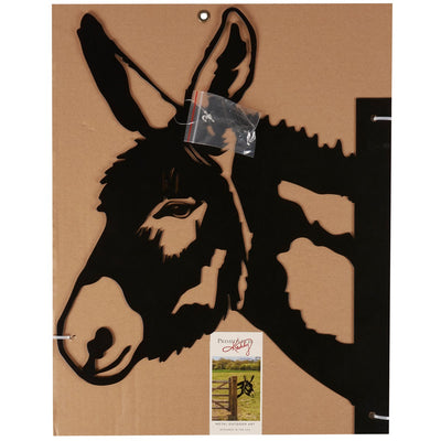 Donkey Metal Silhouette Outdoor Art