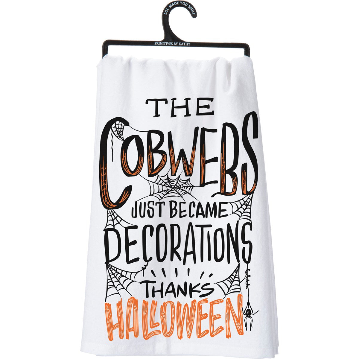 Cobwebs Just Became Decorations Thanks Halloween Kitchen Towel