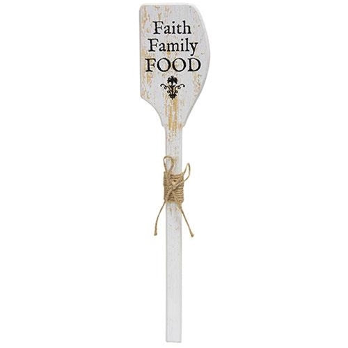 Faith Family Food Decorative Wooden Spatula