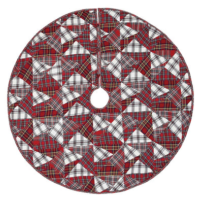 Peyton Festive Patchwork Tree Skirt 48" diameter