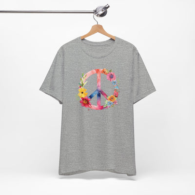 🔥 Wildflower Peace Sign Cozy T-Shirt