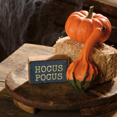 Hocus Pocus 3" Mini Wooden Block Sign