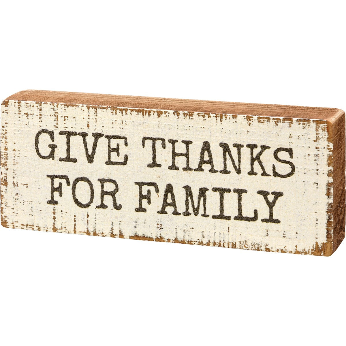 Give Thanks For Family Mini Block Sign