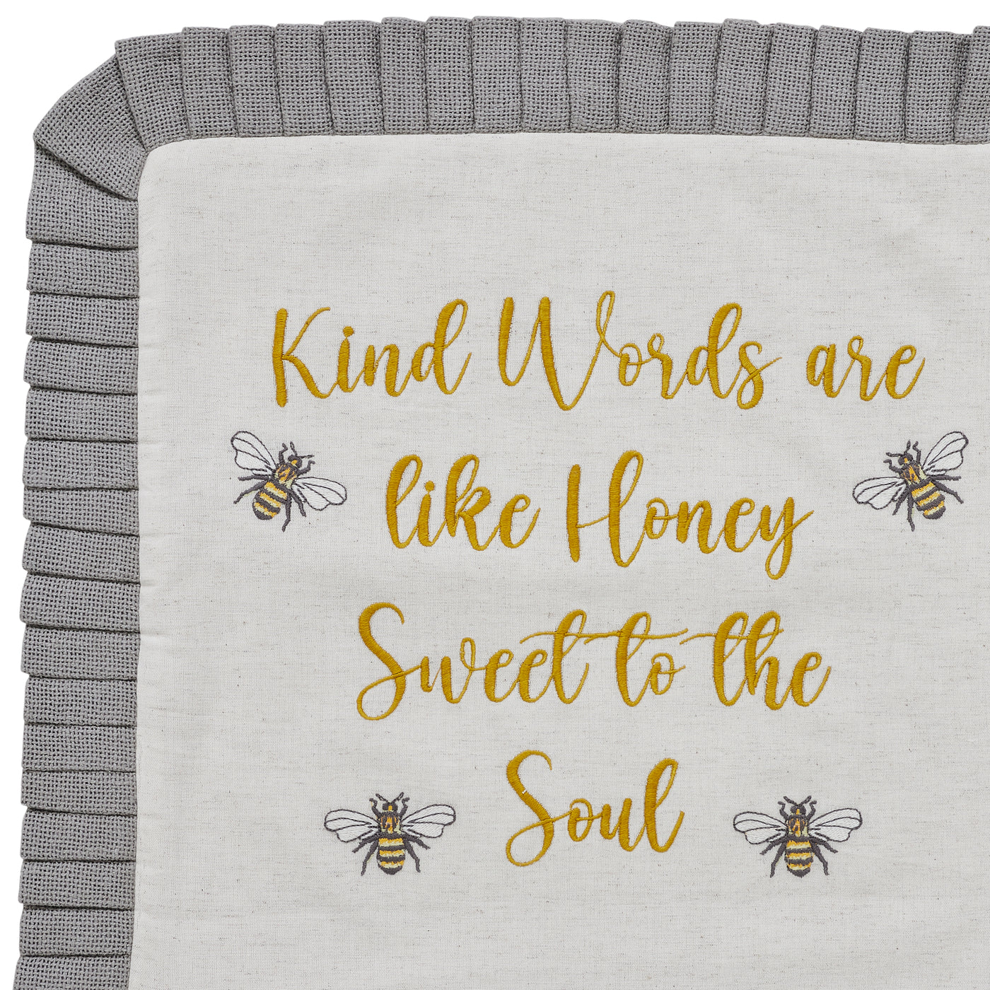 😊 WARM + COZY DAY 14 ✨ Kind Words Are Like Honey Bee Accent Pillow 18"