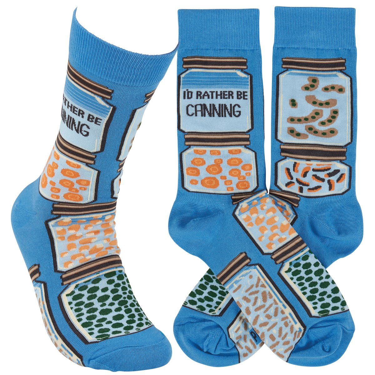 💙 Rather Be Canning Fun Novelty Socks