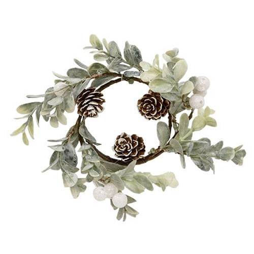 Holiday Ombre Boxwood 6" Faux Evergreen Ring