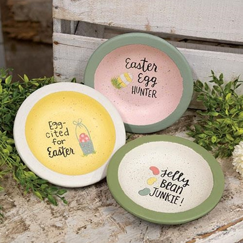 Set of 3 Easter Decorative Bowls - Jelly Belly Junkie Easter Egg Hunter