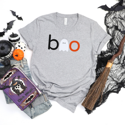 💙 Boo Letters Ghost Halloween T-Shirt