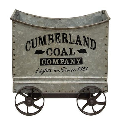 Cumberland Coal Company Mine Cart Decorative Bin