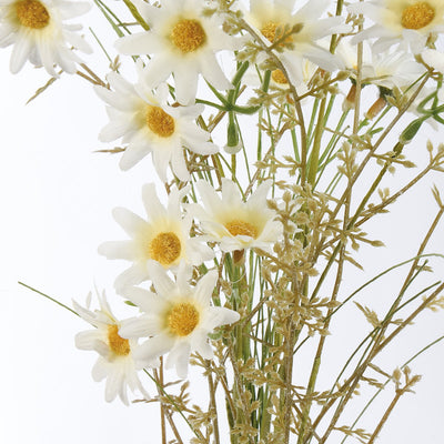 White Daisies 24" Faux Floral Spray