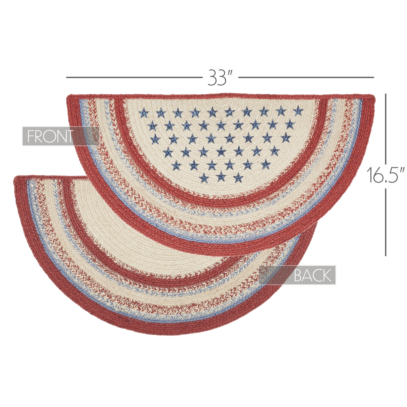 Celebration Americana Half Circle Jute Rug