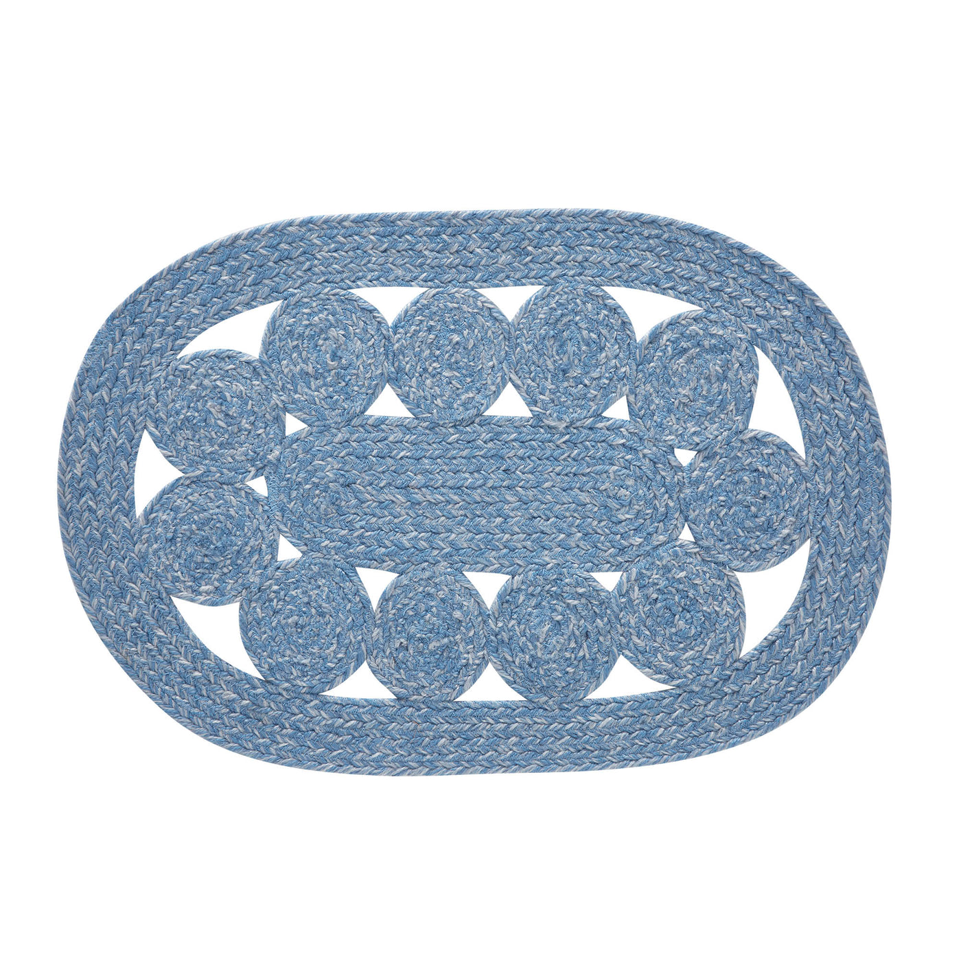 Celeste Blended Blue Indoor/Outdoor 19" Placemat