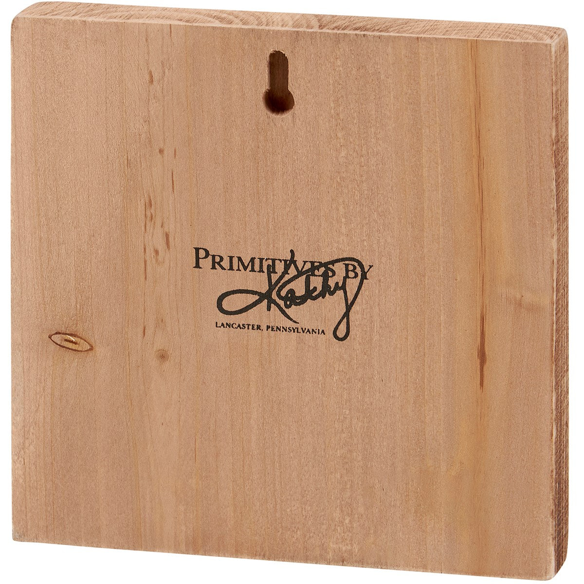 Give Thanks Pumpkin 8" Wooden Block Sign