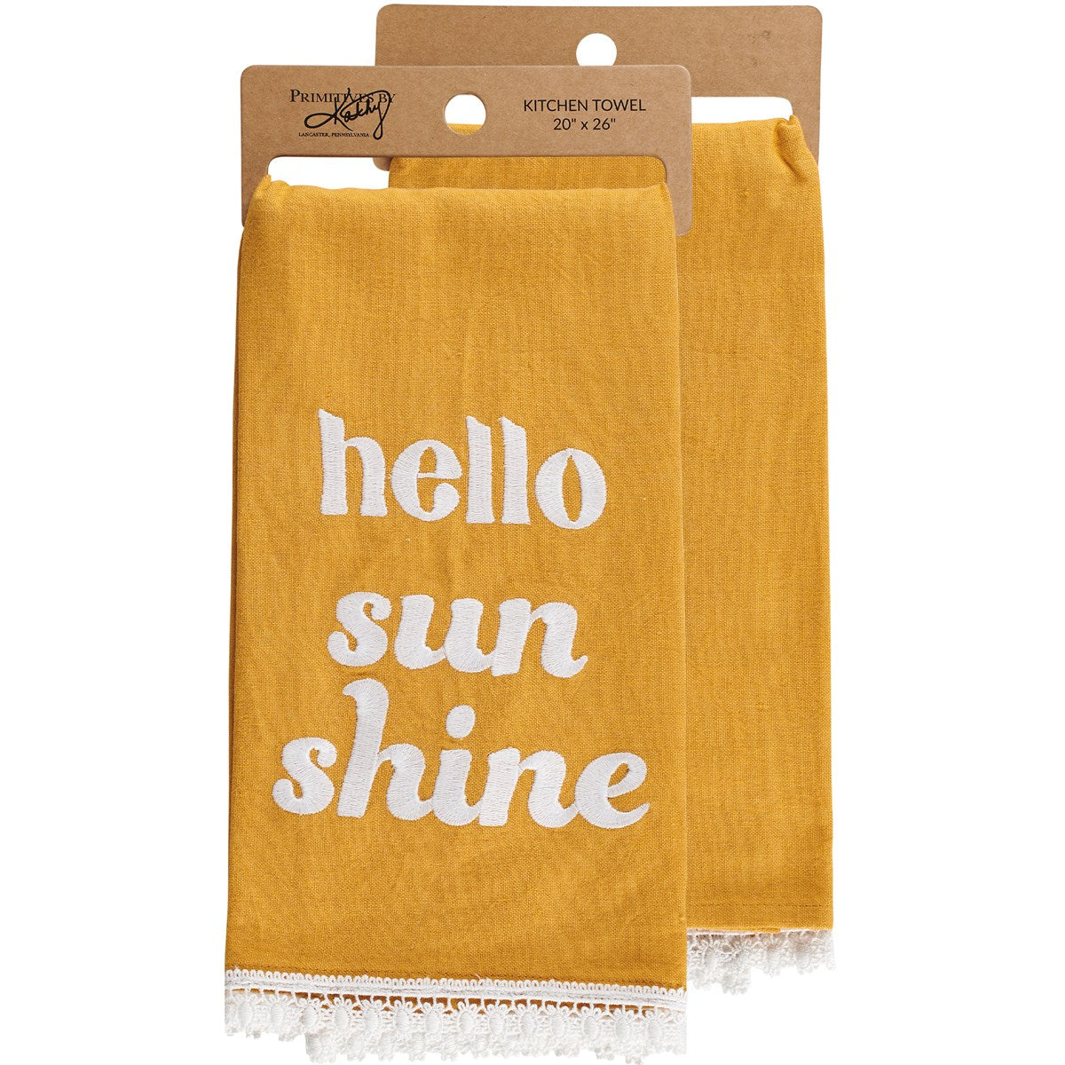 Hello Sunshine Yellow Kitchen Towel