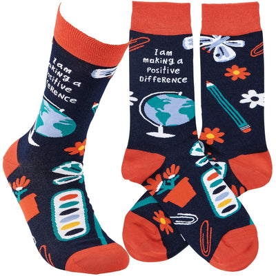 Making A Difference Teach Fun Novelty Socks