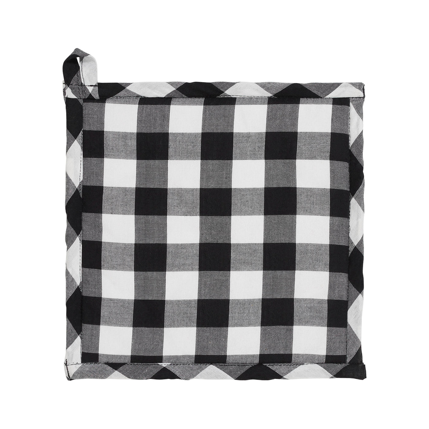 Annie Black Check Pumpkin 8" Trivet