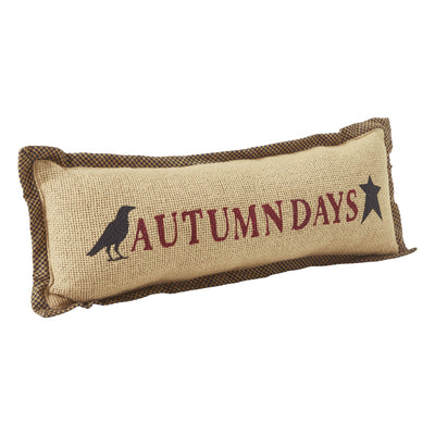 Raven Harvest Autumn Days Pillow 5" x 15"