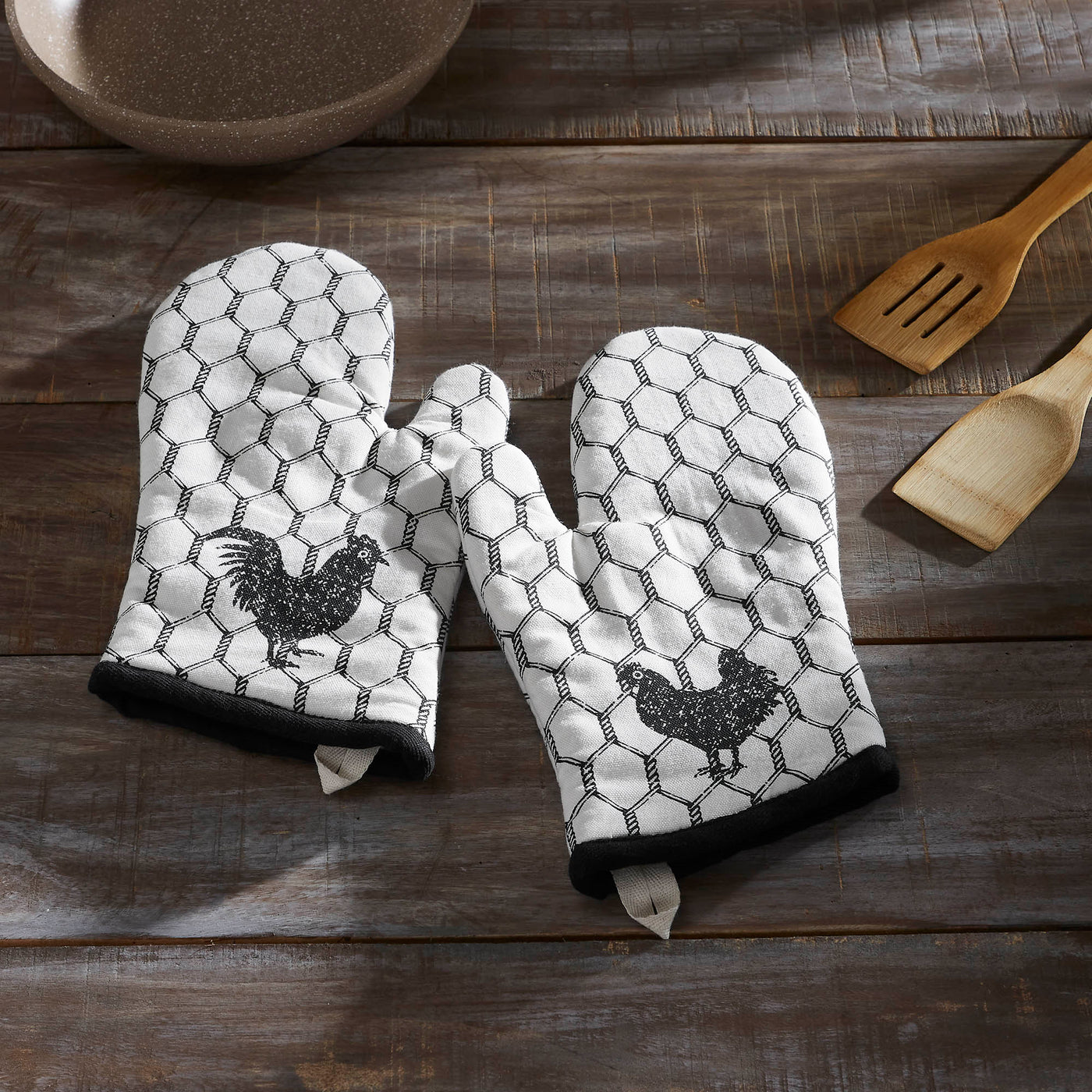 Chicken Down Home Oven Mitt Set of 2