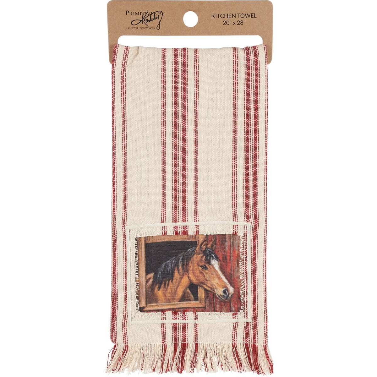 HAPPY BIRTHDAY🎂 💙 Buckskin Horse Striped Farmhouse Kitchen Towel