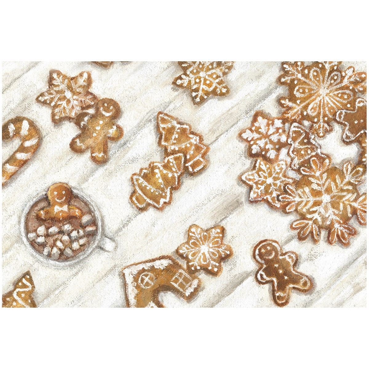 💙 Gingerbread Paper Placemat Pad of 24