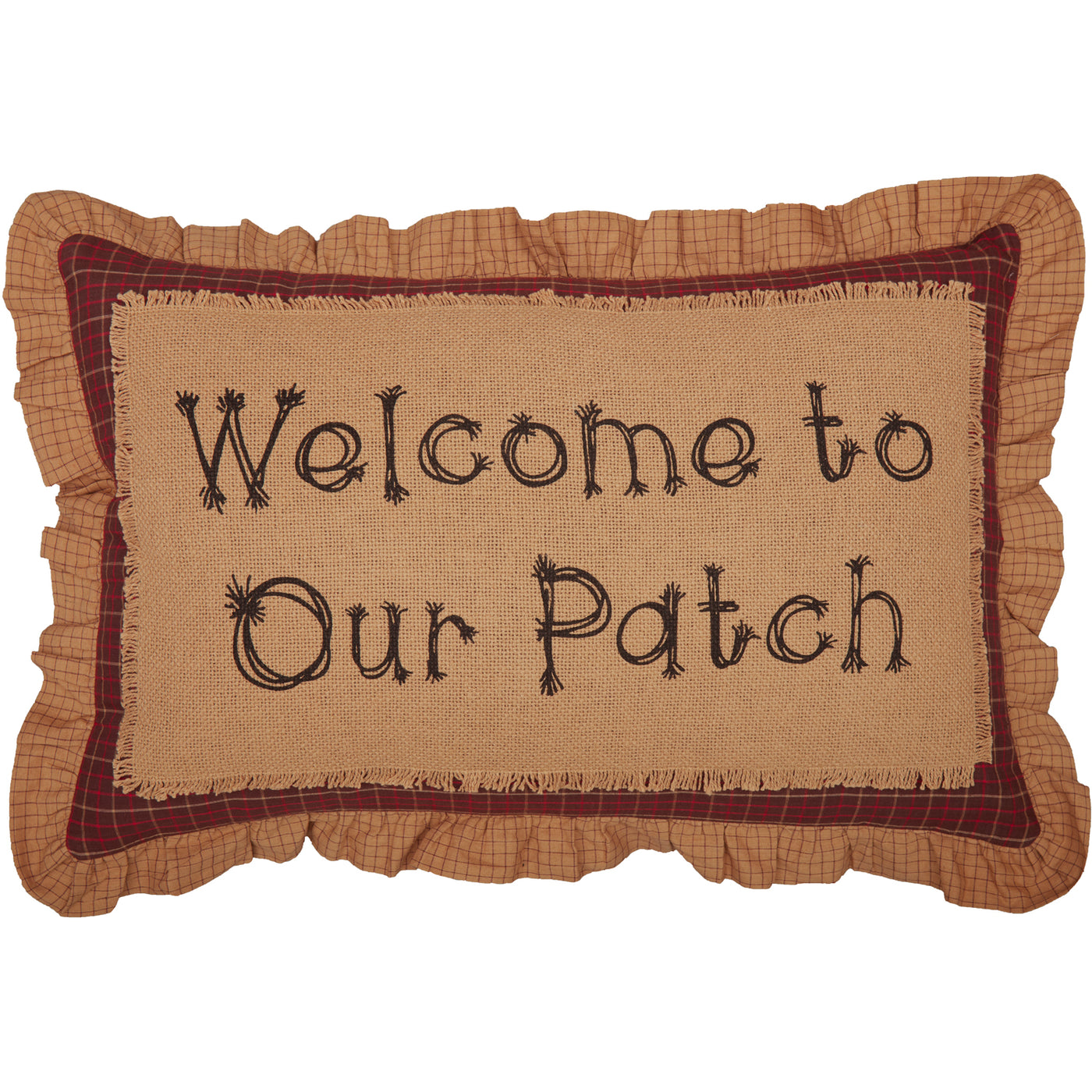 Welcome to Our Patch 22" Fall Pillow