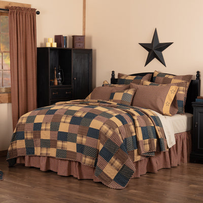Patriotic Patch King Quilt