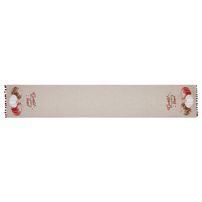 Grateful Thankful Blessed Pumpkins 72" Table Runner