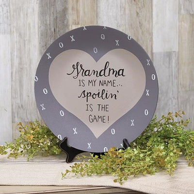 Grandma is My Name Spoilin' Is The Game Decorative Plate