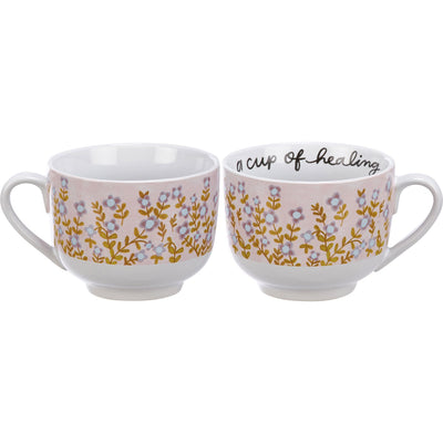 A Cup Of Healing Mug Floral 20 oz