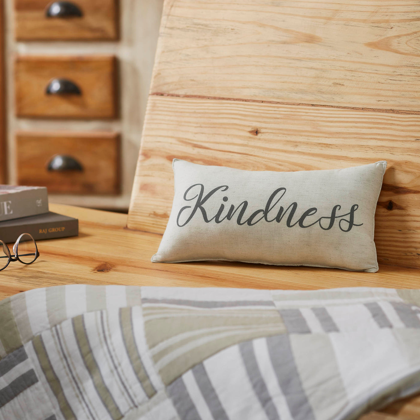 Kindness Script 13" Small Accent Pillow