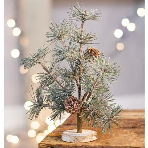 HAPPY BIRTHDAY🎂 💙 Icy Evergreen Tahoe 9" Faux Winter Tree