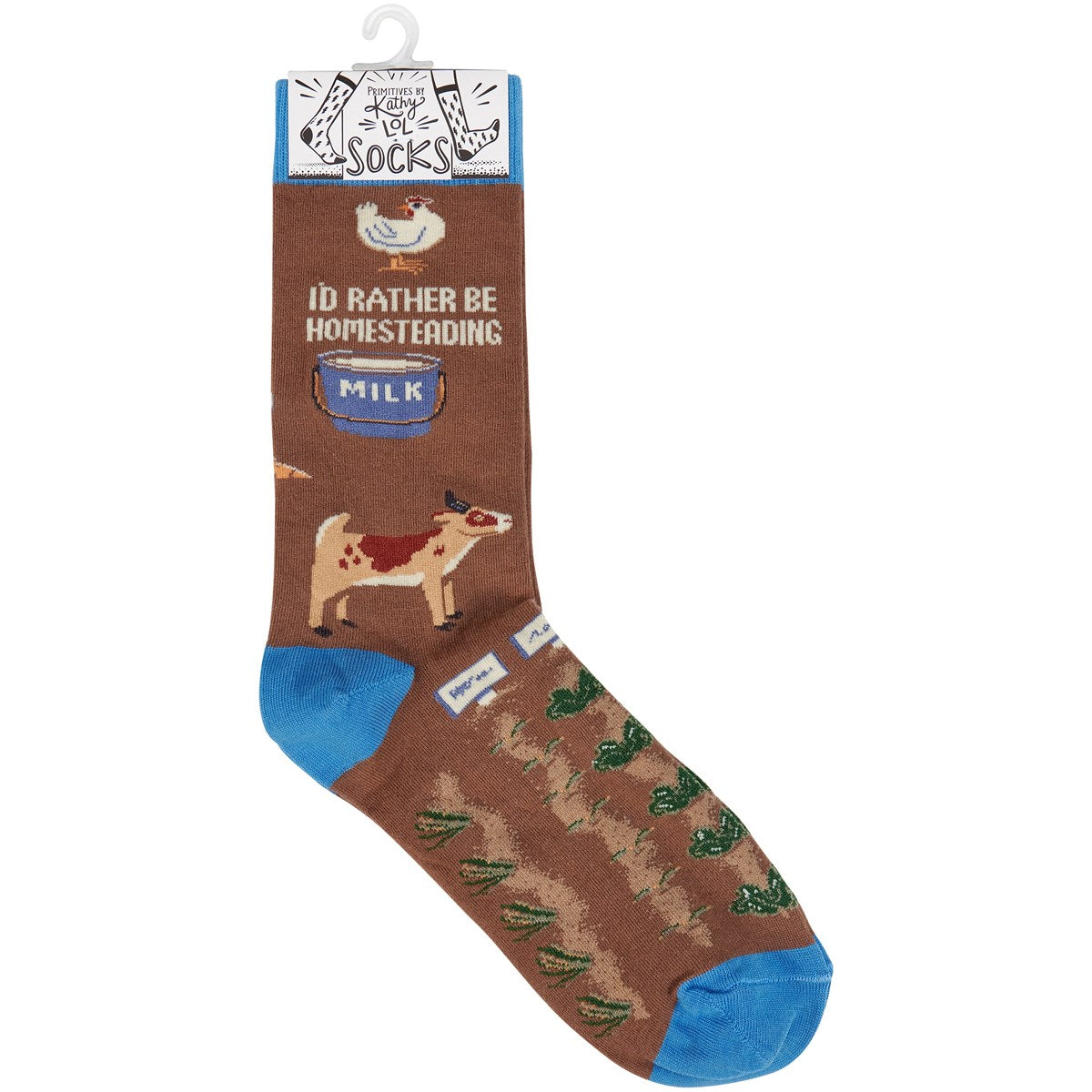 Rather Be Homesteading Fun Novelty Socks